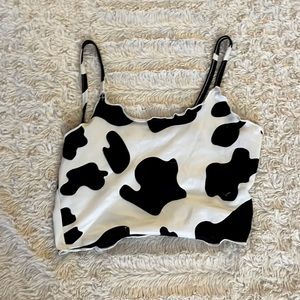 Cute cow print tank!!